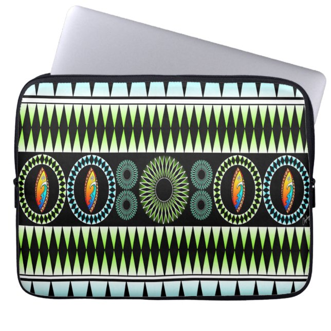 Chevron  Pattern Laptop Sleeve (Front)