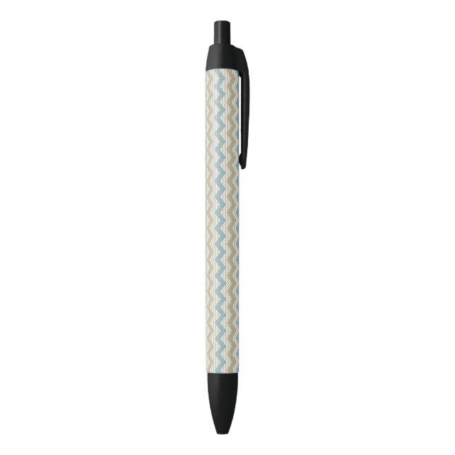 Chevron pattern on linen texture black ink pen (Bottom (Vertical))