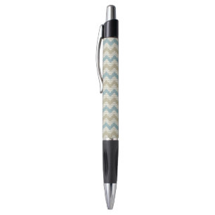 Chevron pattern on linen texture pen