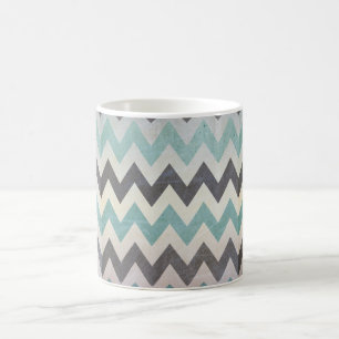 Chevron Pattern On Metal Texture by Shirley Taylor Coffee Mug