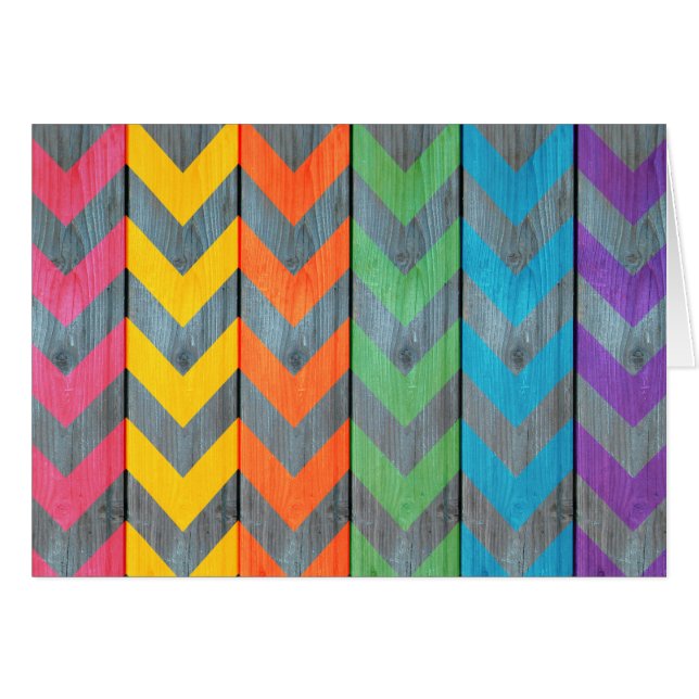 Chevron Pattern On Wood Texture by Shirley Taylor (Front Horizontal)