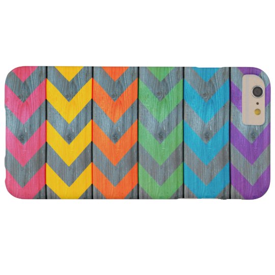 Chevron Pattern On Wood Texture by Shirley Taylor Barely There iPhone 6 Plus Case