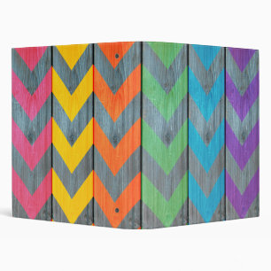 Chevron Pattern On Wood Texture by Shirley Taylor Binder