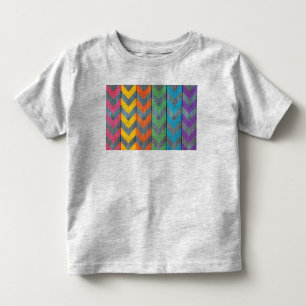 Chevron Pattern On Wood Texture by Shirley Taylor Toddler T-shirt