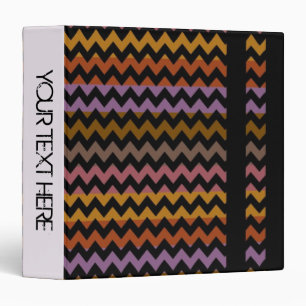 Chevron Pattern Personalized Binder 4