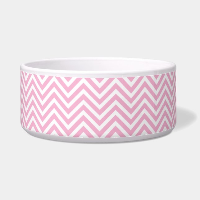 Chevron Pattern Pink White ZigZag Vintage Retro (Front)