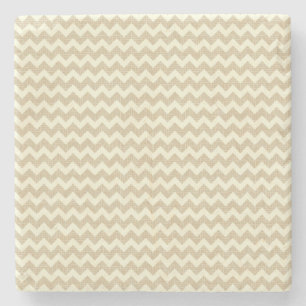 Chevron Pattern Stone Coaster