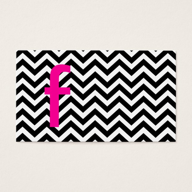 Chevron Pattern with Monogram (Front)