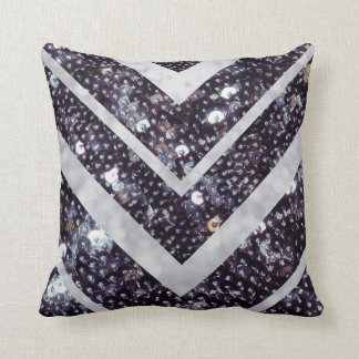 Chevron Pillow Sequin Design