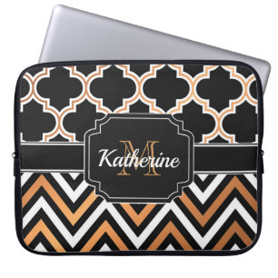 Chevron & Quatrefoil Laptop Sleeve