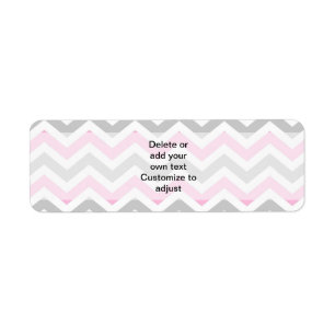 Chevron rose et gris