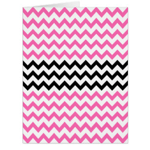 Chevron rose et noir par Shirley Taylor