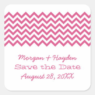 Chevron rose simple Enregistrer les stickers Date