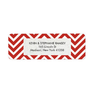 Chevron rouge et blanc