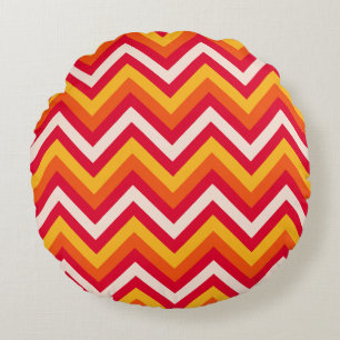 Chevron Round Pillow