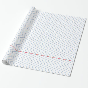 Chevron Ruled Notebook Paper - Wrapping Paper
