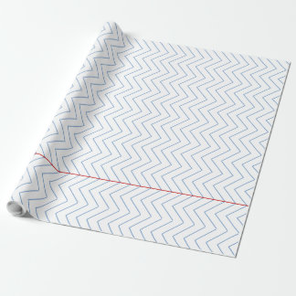 Chevron Ruled Notebook Paper - Wrapping Paper
