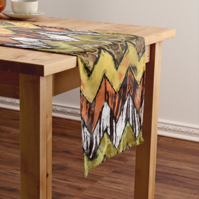 Chevron Safari Short Table Runner (In Situ)