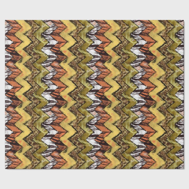 Chevron Safari Wrapping Paper (Seam)