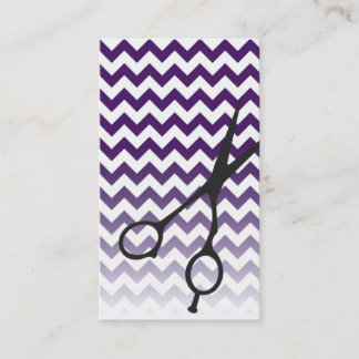 Chevron Shears Barber/Cosmetologist Business Card