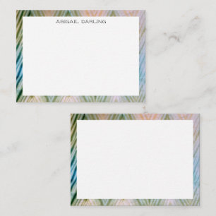 Chevron Shibori Zig Zag Texture Note Card