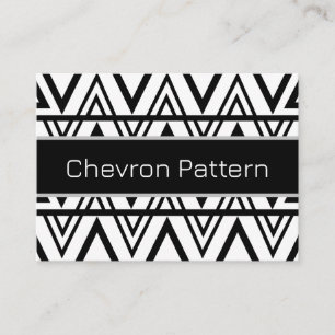Chevron Stripe Black and White Chevron Stripe  Business Card