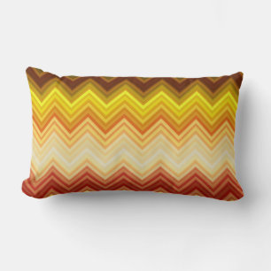 Chevron Stripes Pattern Lumbar Pillow