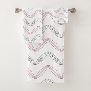 Chevron Surfboard Beach Bath Towel Set