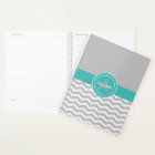 Chevron Turquoise gris