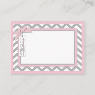 Chevron Tutu Jumper Giraffe Bring a Book Card