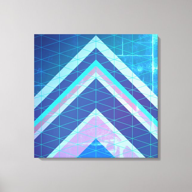 Chevron Type Arrows Abstract Style Canvas Print (Front)
