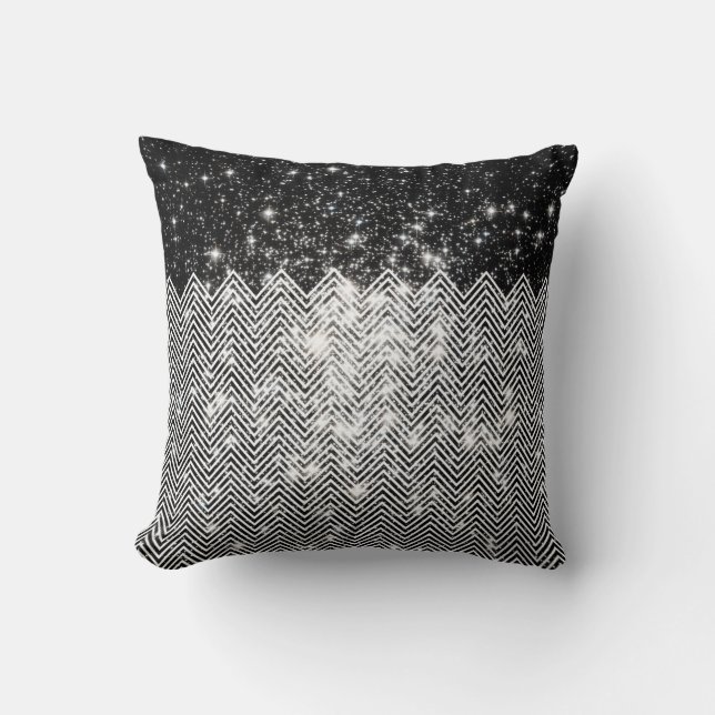 CHEVRON Universe Throw Pillow (Front)