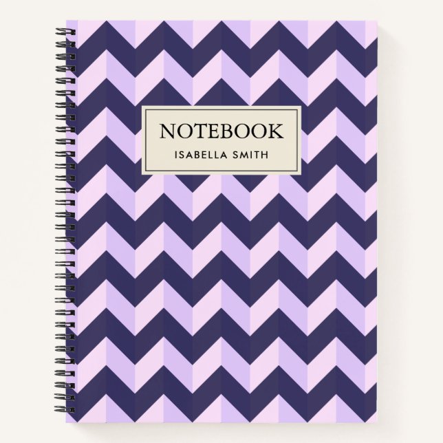 Chevron Violet Notebook (Front)