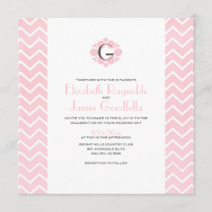 Chevron Wedding Invitations