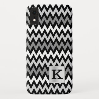 Chevron Zig Zag Monogram with Colour Choice iPhone XR Case