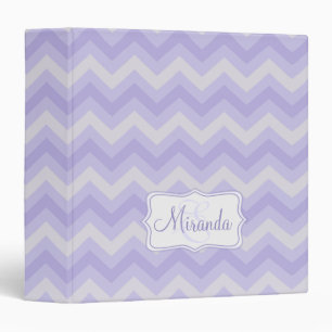 Chevron zig zag violet gris nommé dossier classeur