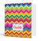 Chevron zigzag colourful name binder folder