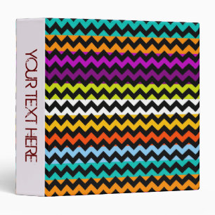 Chevron Zigzag Custom Monogram 5 Binder