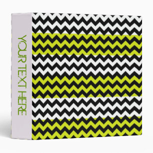 Chevron Zigzag Custom Monogram 7 Binder