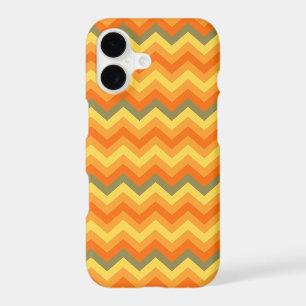 Chevron zigzag motif orange jaune coque iphone