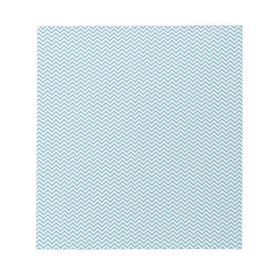 Chevron ZigZag Pattern Blue Notepad