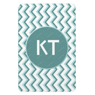 Chevron ZigZag Pattern in Mint Green Magnet