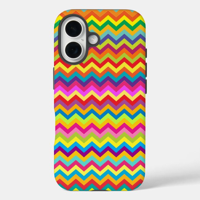 Chevron zigzag pattern multi-coloured iPhone 6 cas Case-Mate iPhone Case (Back)