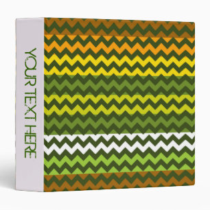 Chevron Zigzag Personalized Binder
