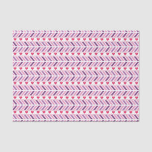 Chevrons and Hearts Tissue Paper