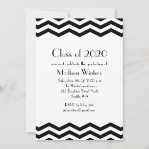 Chevrons Graduation Invitation