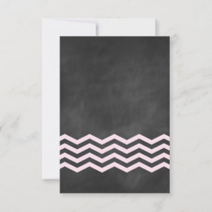 Chevrons on Chalk RSVP Card