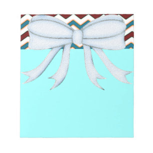 Chevrons Pattern Shower Party Office Destiny Notepad