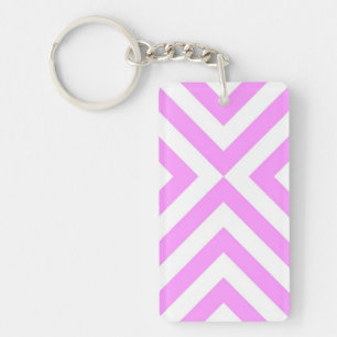Chevrons roses et blancs
