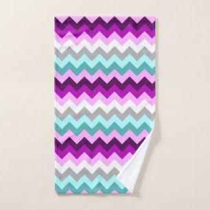 Chevrons Turquoises violets